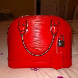 LOUIS VUITTON ALMA BB IN RED
